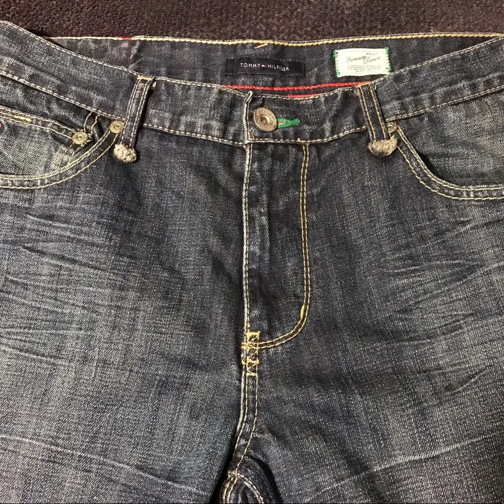 Vintage Tommy Hilfiger Premium Denim Jeans Pants 34x32 Gym P Wing Bear Rlx Thj 1